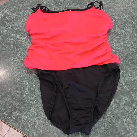 Miraclesuit Women's One Piece Size Large Swimsuit Ruched Slimming Tummy Control - Picture 1 of 12